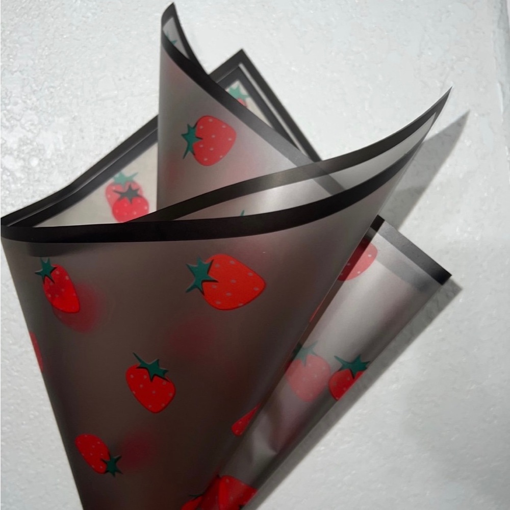 Floral Wrapping Paper 20 Sheets Flowers Bouquet Gift/papel strawberry